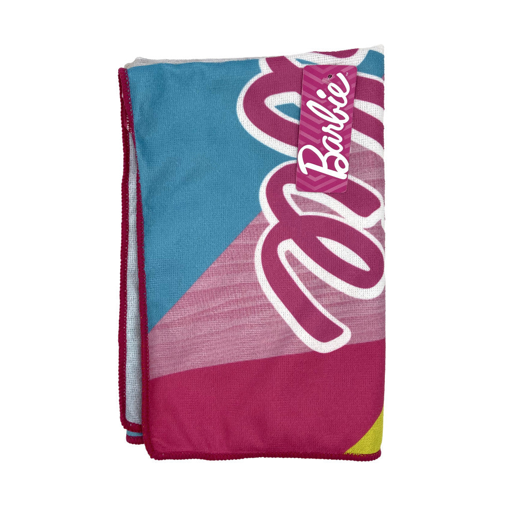 Barbie Eco Friendly gyorsan száradó strandtörölköző - 70x140 cm-1