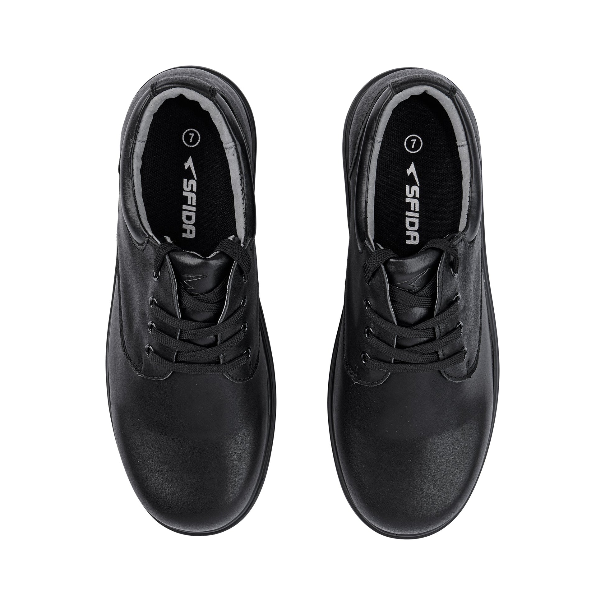Class Senior Lace School Shoes - Black-4