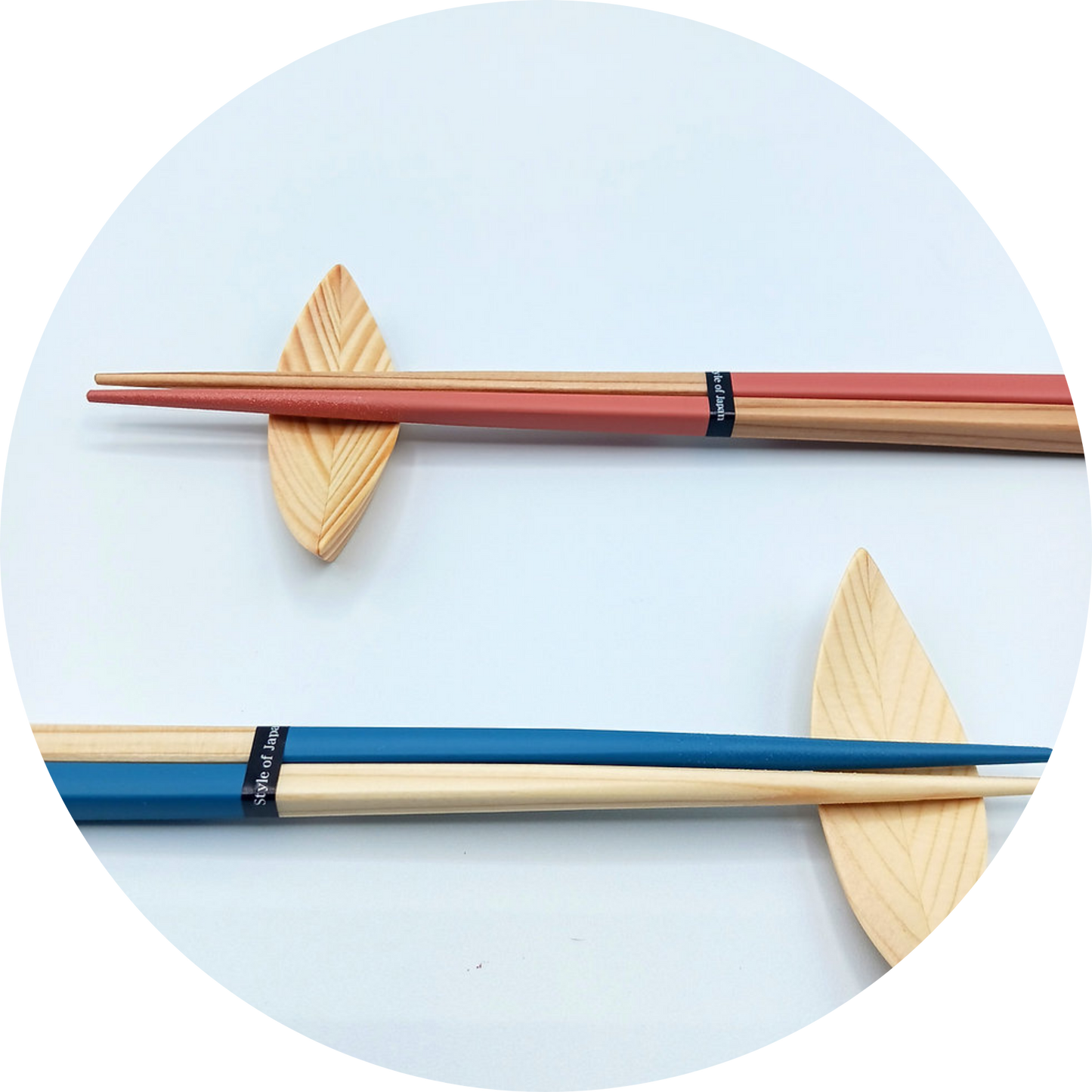 Japanese Chopstick Rests - Eco-Friendly Wooden Leaf Design-4