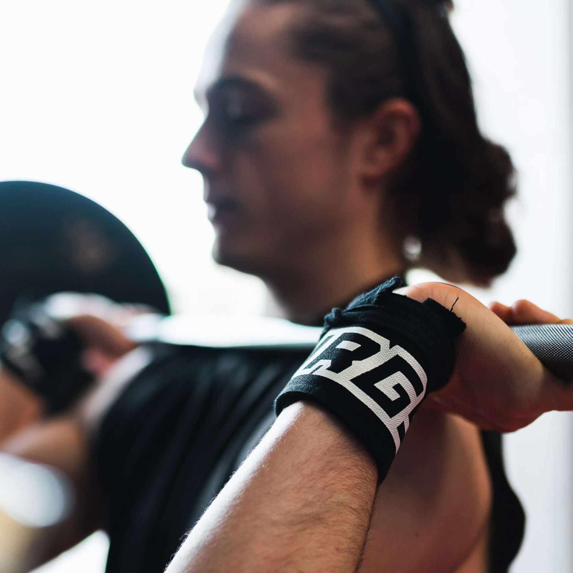 Cotton Wrist Wraps - Black (Pair)-3