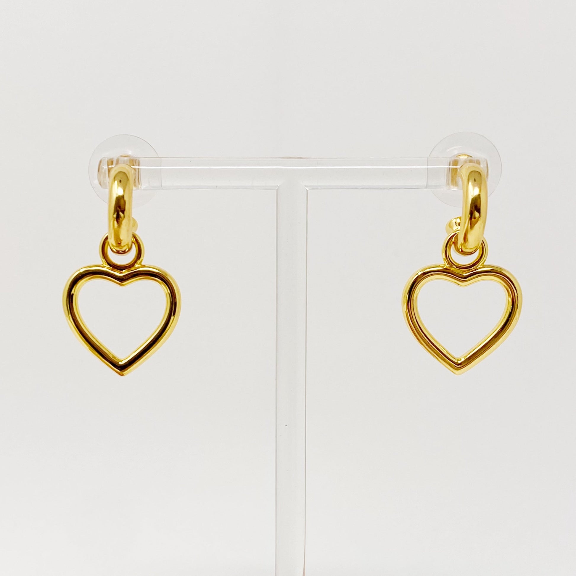 Love From Milan Heart Drop Earrings-1