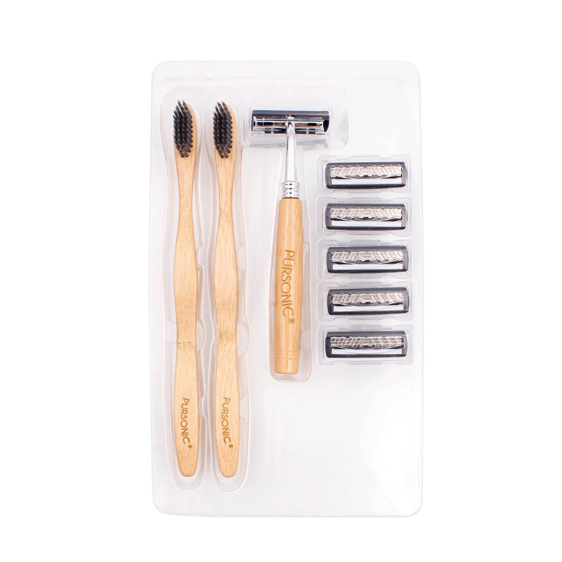 Eco Friendly Razor & Toothbrushes Combo Pack-1