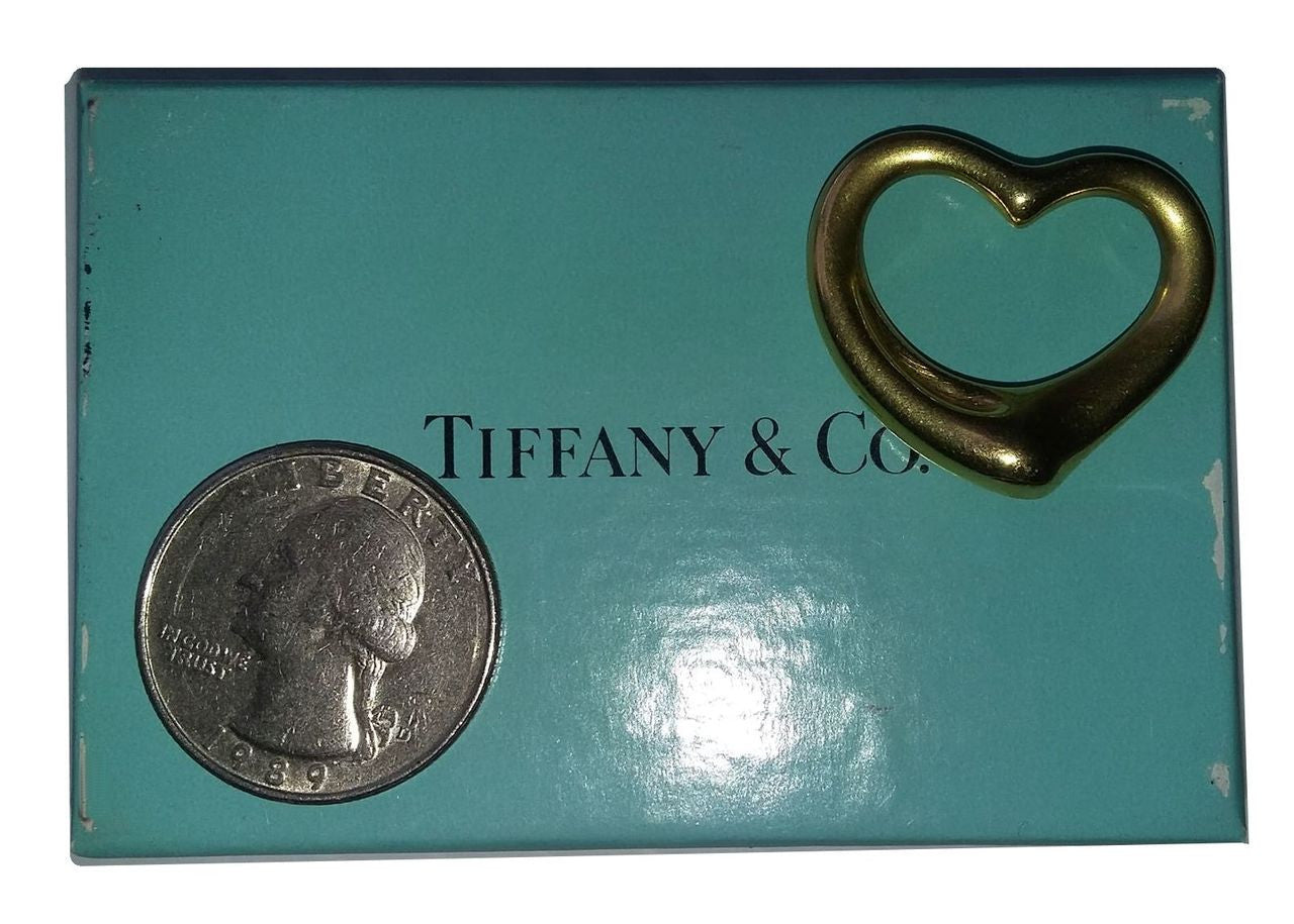 Else Peretti Open Heart Pendant from Tiffany & Co. 18K Gold-11