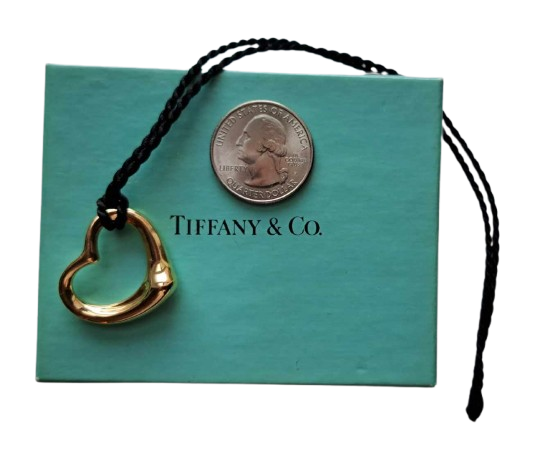 Else Peretti Open Heart Pendant from Tiffany & Co. 18K Gold-0