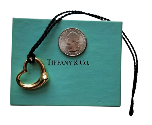 Else Peretti Open Heart Pendant from Tiffany & Co. 18K Gold-0