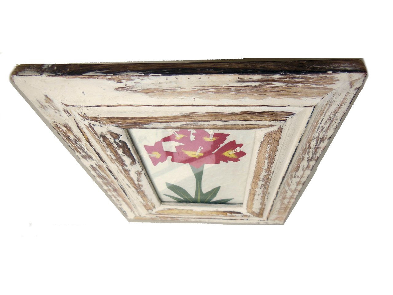 Paper flowers from Bangkok, Thailand.  Framed.-4