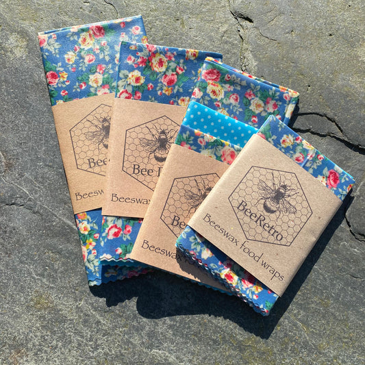 Blue Chintz- Eco Friendly Beeswax Wrap-0