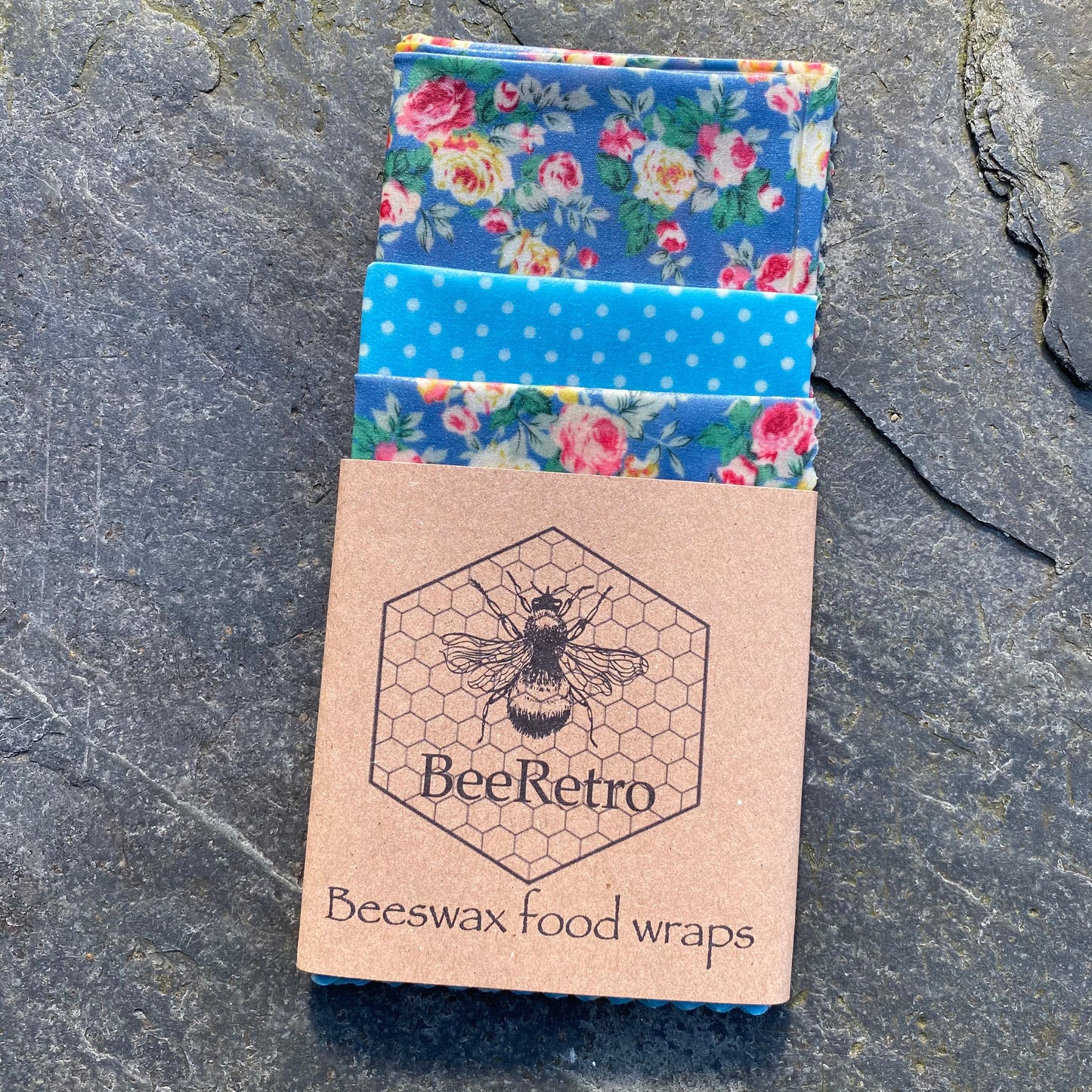 Blue Chintz- Eco Friendly Beeswax Wrap-1