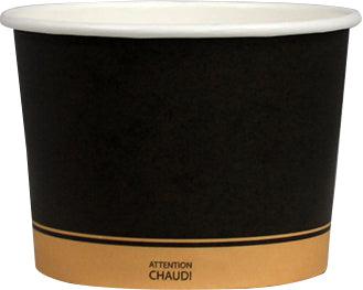 Morning Dew - 16 oz Paper Soup Container - Ebony Print - 20 x 25 count-0