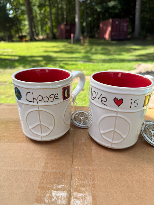 SET OF 2 Great Mugs from Painted Peace-0