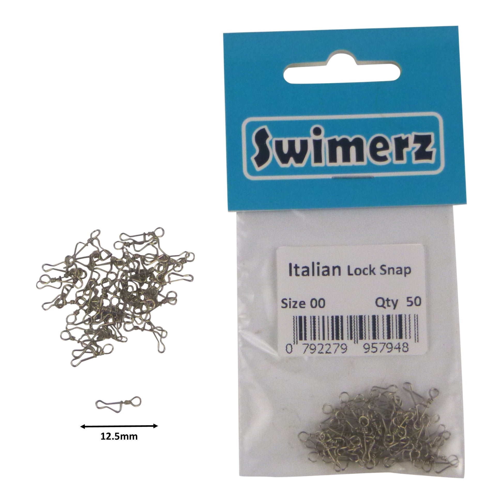 Swimerz Italian Snap, Closed Eye, size 00, 50 pack-1