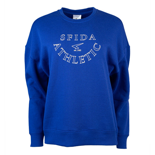 Liza - Ladies Electric Cobalt Crew Neck Sweat-0