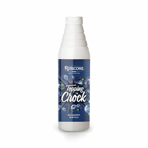 Blueberry Topping with Pieces - 1 KG Squeeze Bottle - Blueberry Crock Topping - Rubicone Canada-0