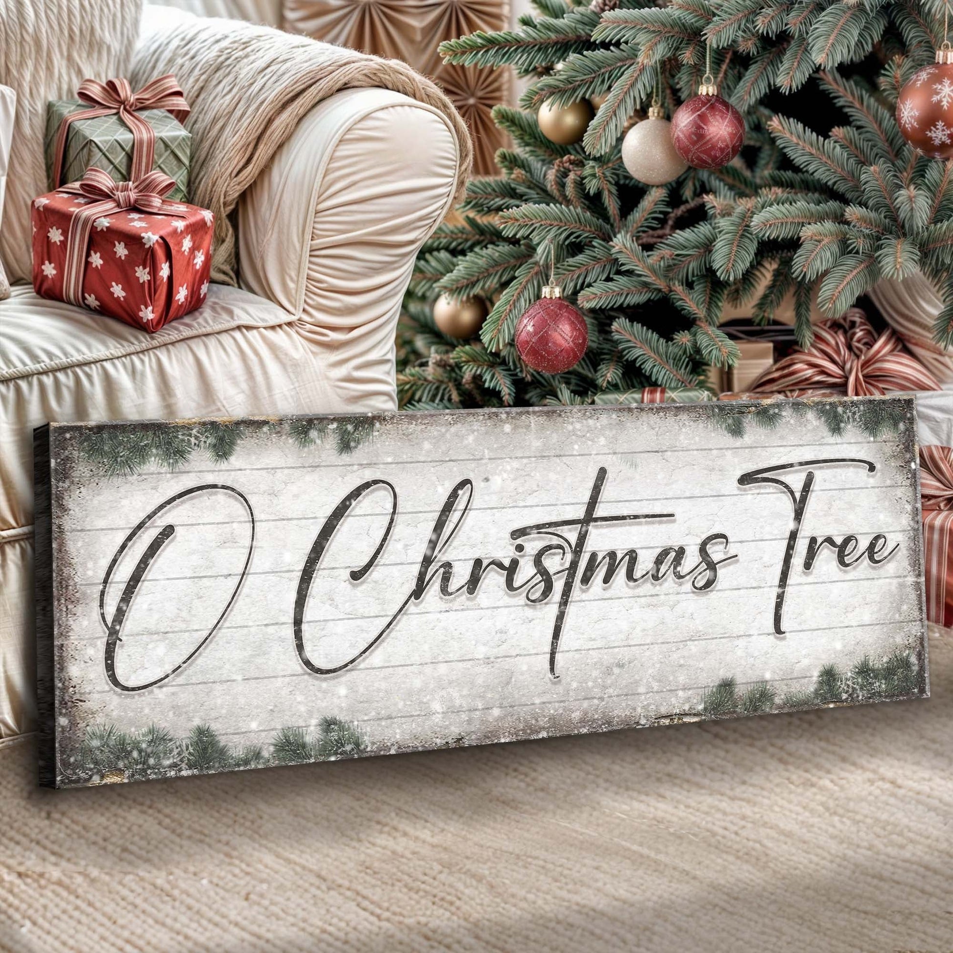 O Christmas Tree, Wood Christmas Sign-0