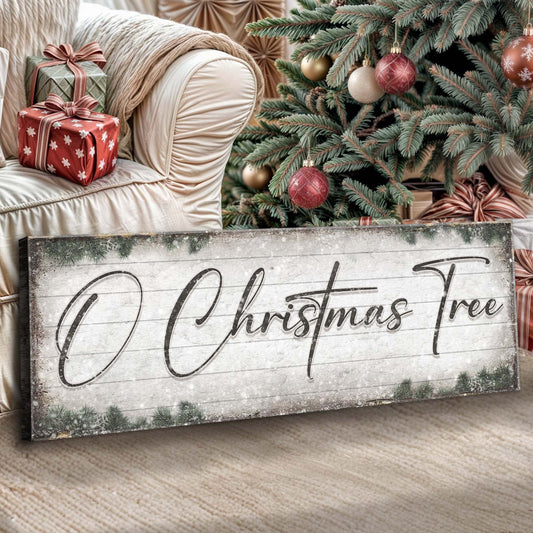 O Christmas Tree, Wood Christmas Sign-0