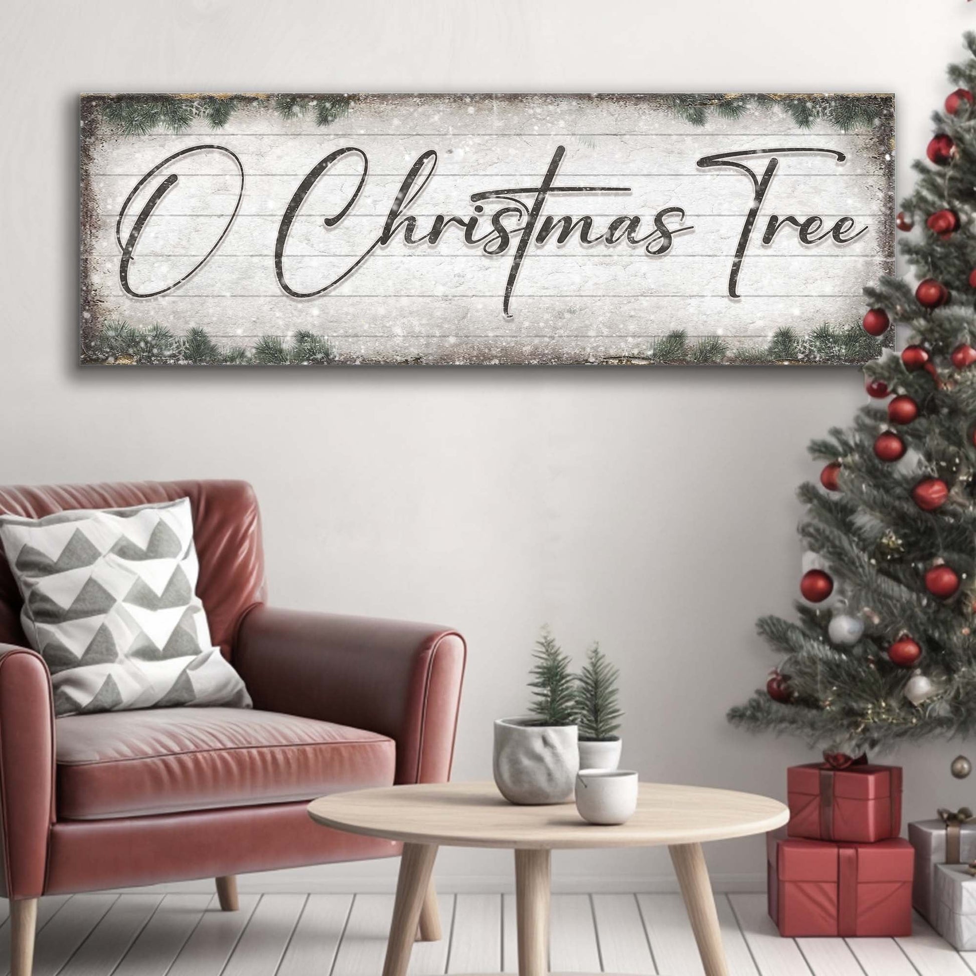 O Christmas Tree, Wood Christmas Sign-2