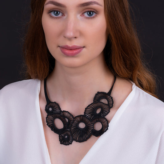 Coral Eco Friendly Rubber Necklace-0