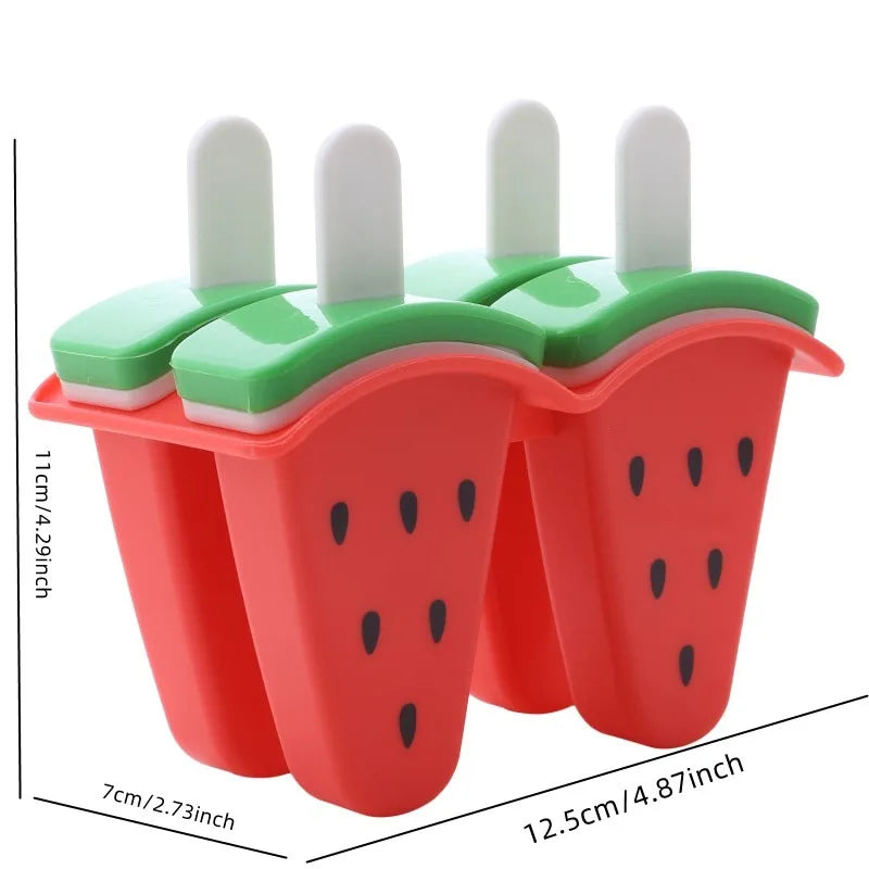 4 Grid Silicone Pop Molds Reusable Cream Maker-1