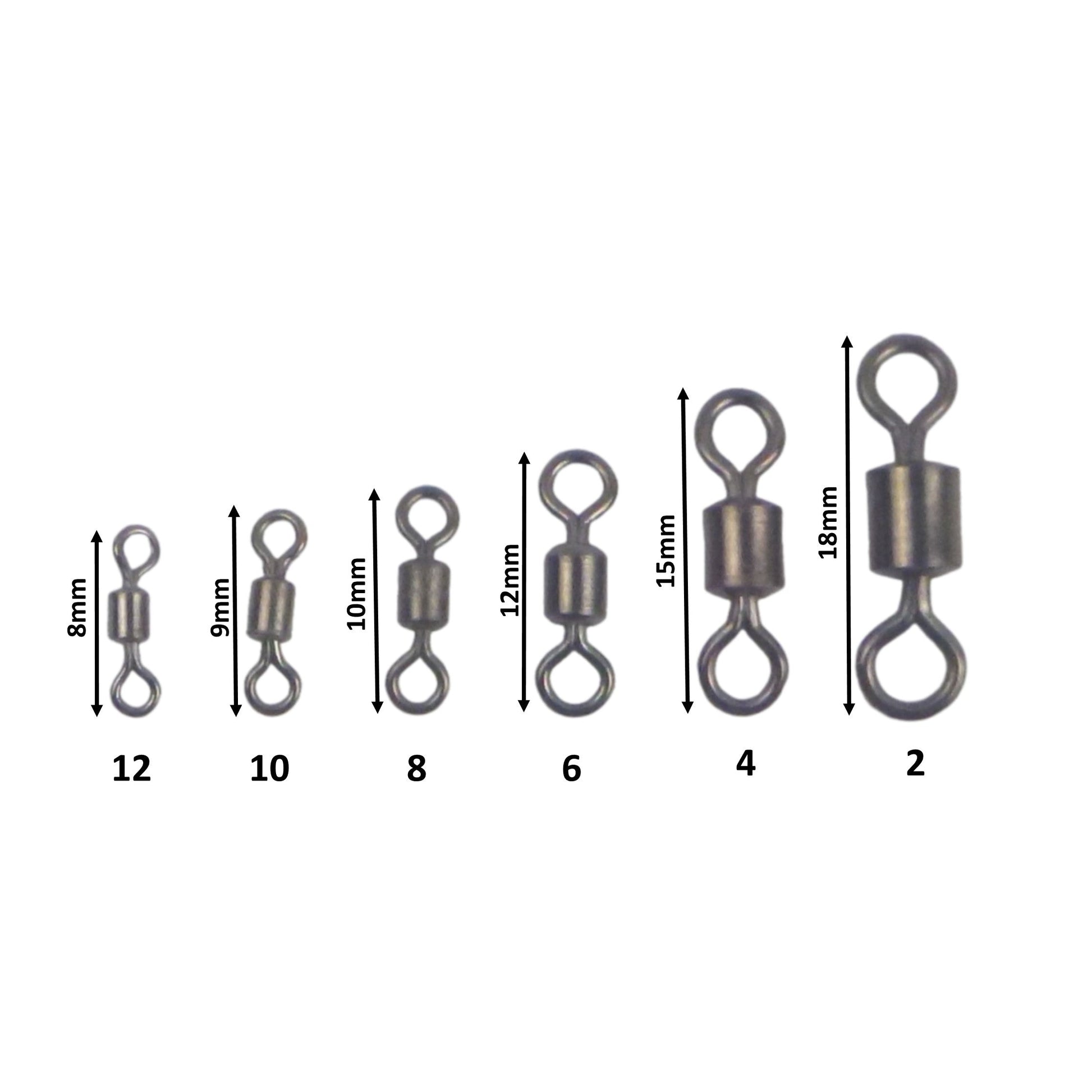Swimerz Rolling Swivels, Size 12, 25 pack-1