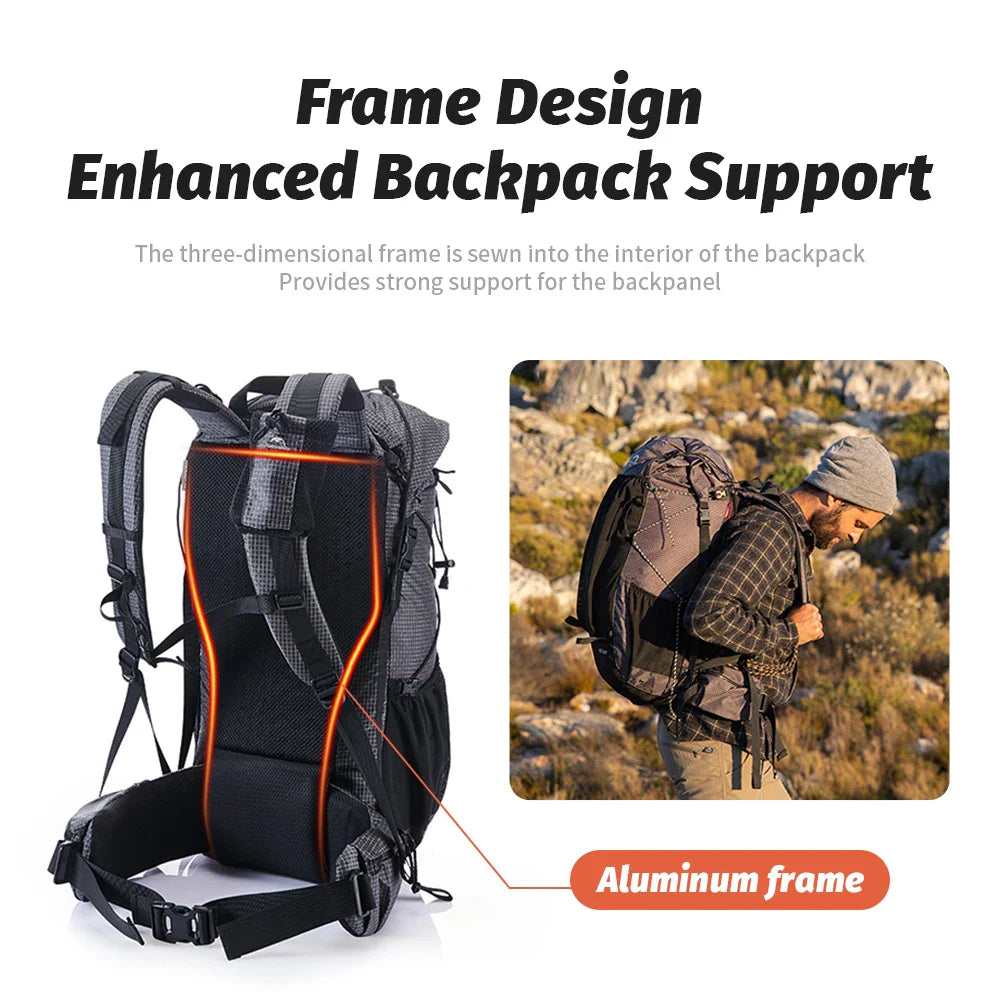 NNEOBA 40+5L Climbing Backpack Black