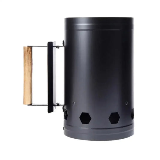 NNEOBA Charcoal Starter Chimney Spark Bucket Black-0