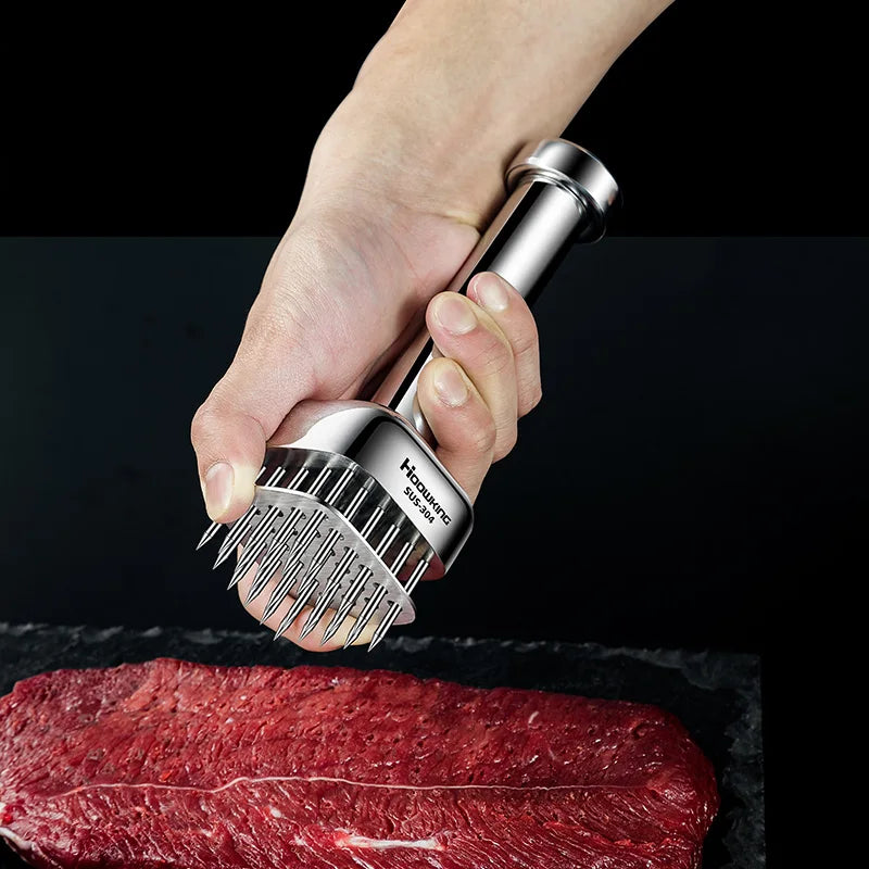 NNEOBA Meat Tenderizer Needle Hammer Silver-4