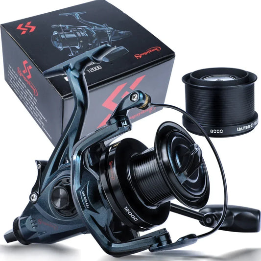 Big Game Spinning Reel Trolling Surf Casting Reel Black-0