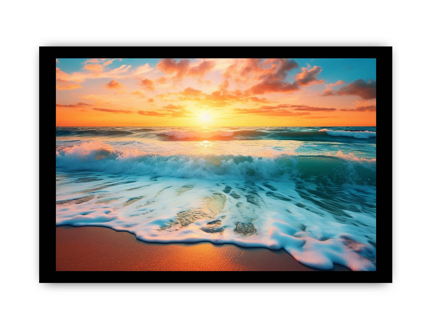 Sunset Beach Canvas Art Print