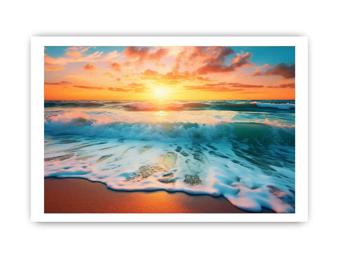 Sunset Beach Canvas Art Print