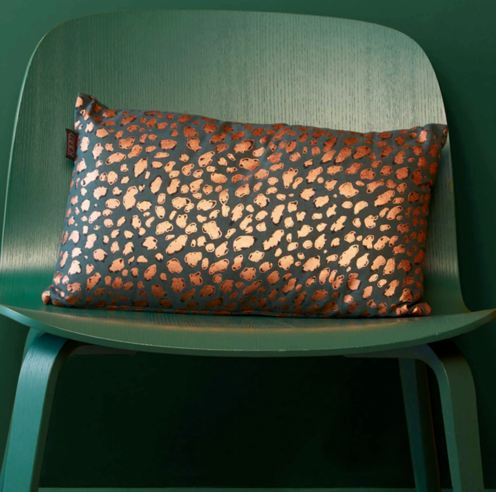 NNEDSZ Felidea Cotton Green Cushion by Bedding House-0