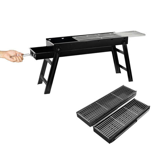 NNEDSZ Foldable Portable BBQ Charcoal Grill Barbecue Camping Hibachi Picnic small-0