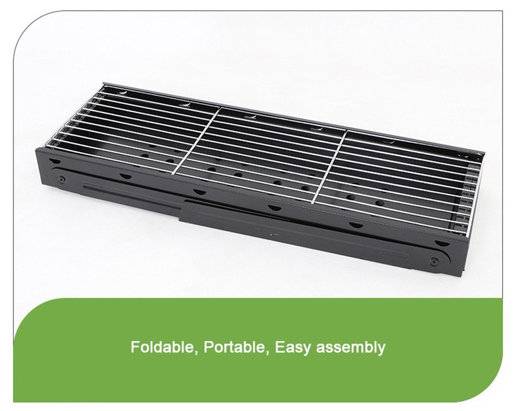 NNEDSZ Foldable Portable BBQ Charcoal Grill Barbecue Camping Hibachi Picnic small-2