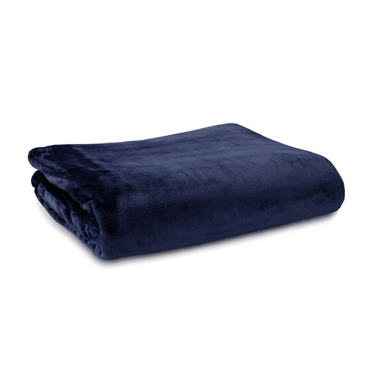NNEDSZ Luxury Push Blanket Navy Queen-0