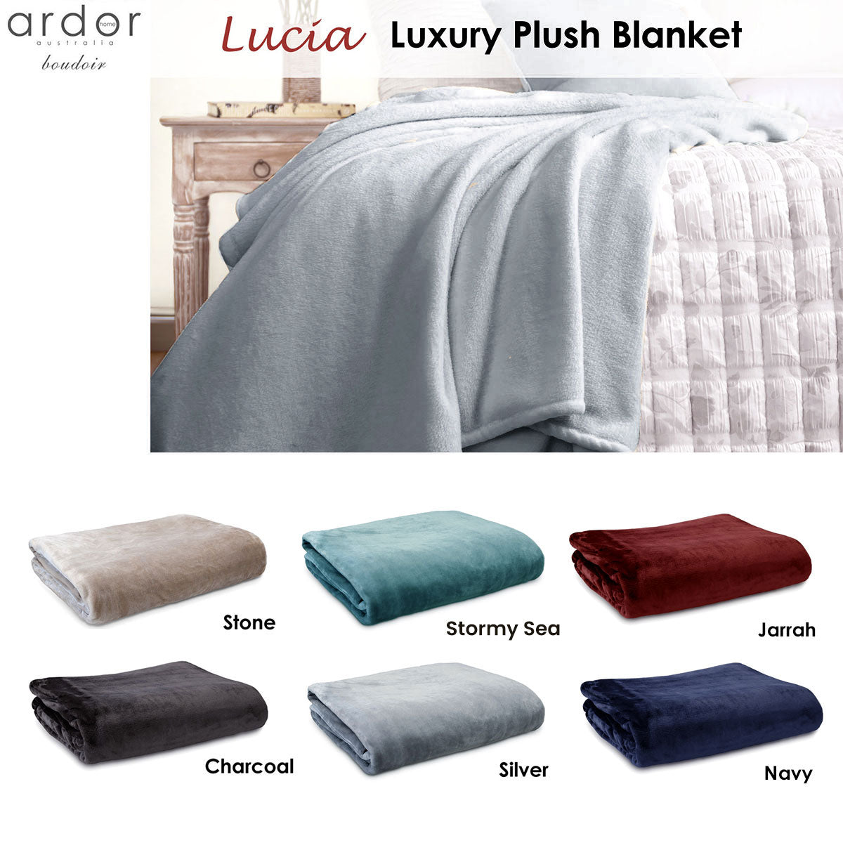 NNEDSZ Luxury Push Blanket Navy Queen-1