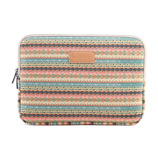 NNEDSZ 12 Inch Lingge Laptop Liner Bag - Pattern Design - Light Green Diamond Grid-0