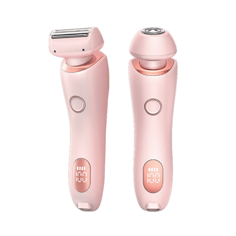 NNEDSZ Pink 2-in-1 Electric Razor for Women - Multifunctional Rechargeable Hair Removal Shaver-0