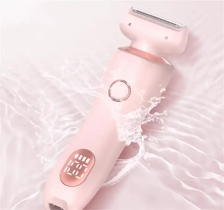 NNEDSZ Pink 2-in-1 Electric Razor for Women - Multifunctional Rechargeable Hair Removal Shaver-3