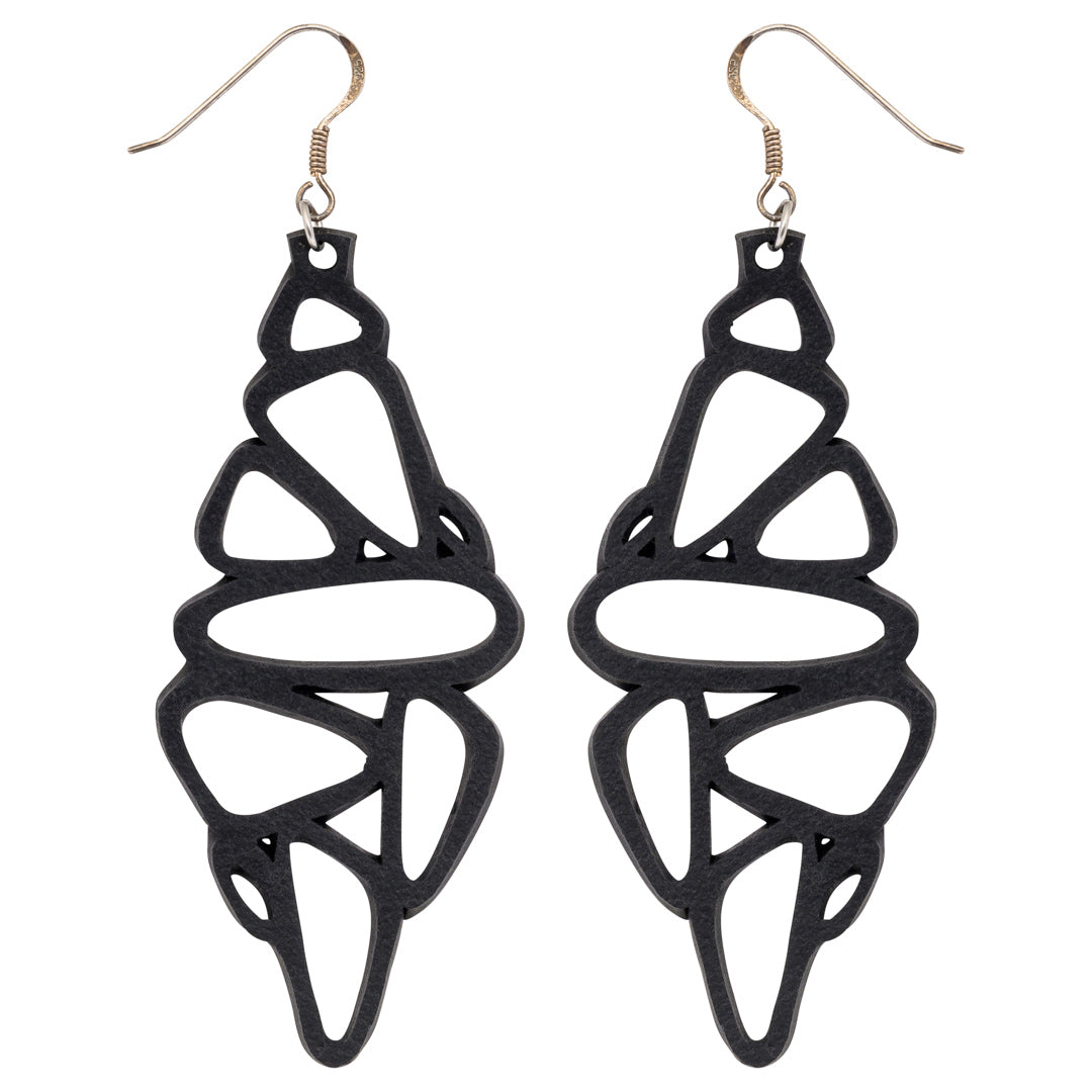 Pebble Recycled Rubber Earrings - Eco-Friendly Jewellery-1