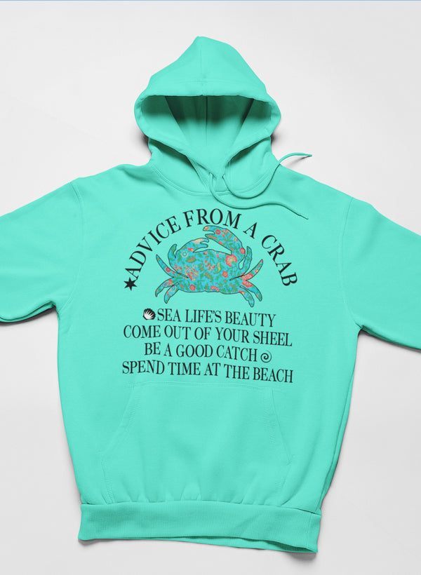 Advice From A Crab Hoodie-1