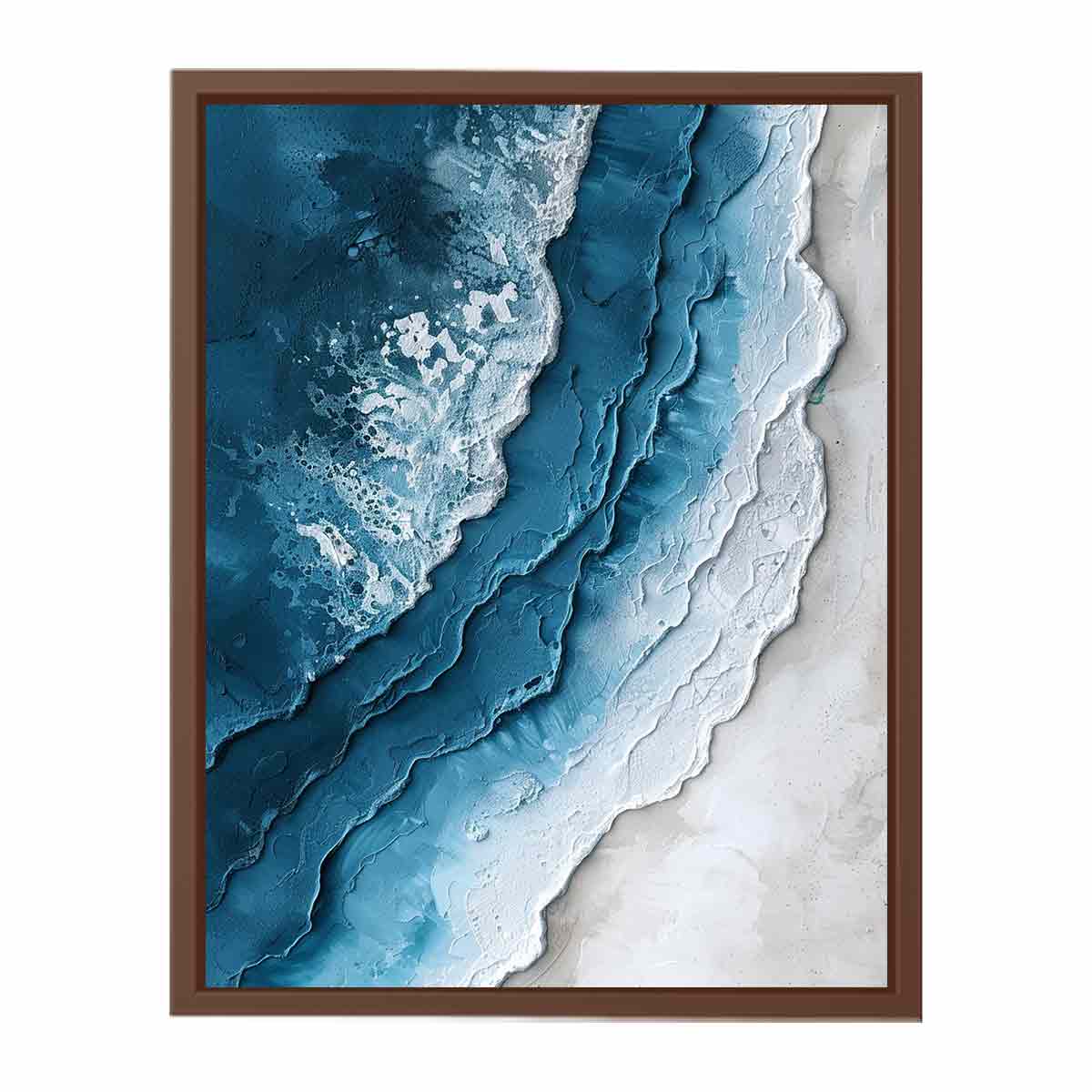 Beach textured  Canvas Art Print