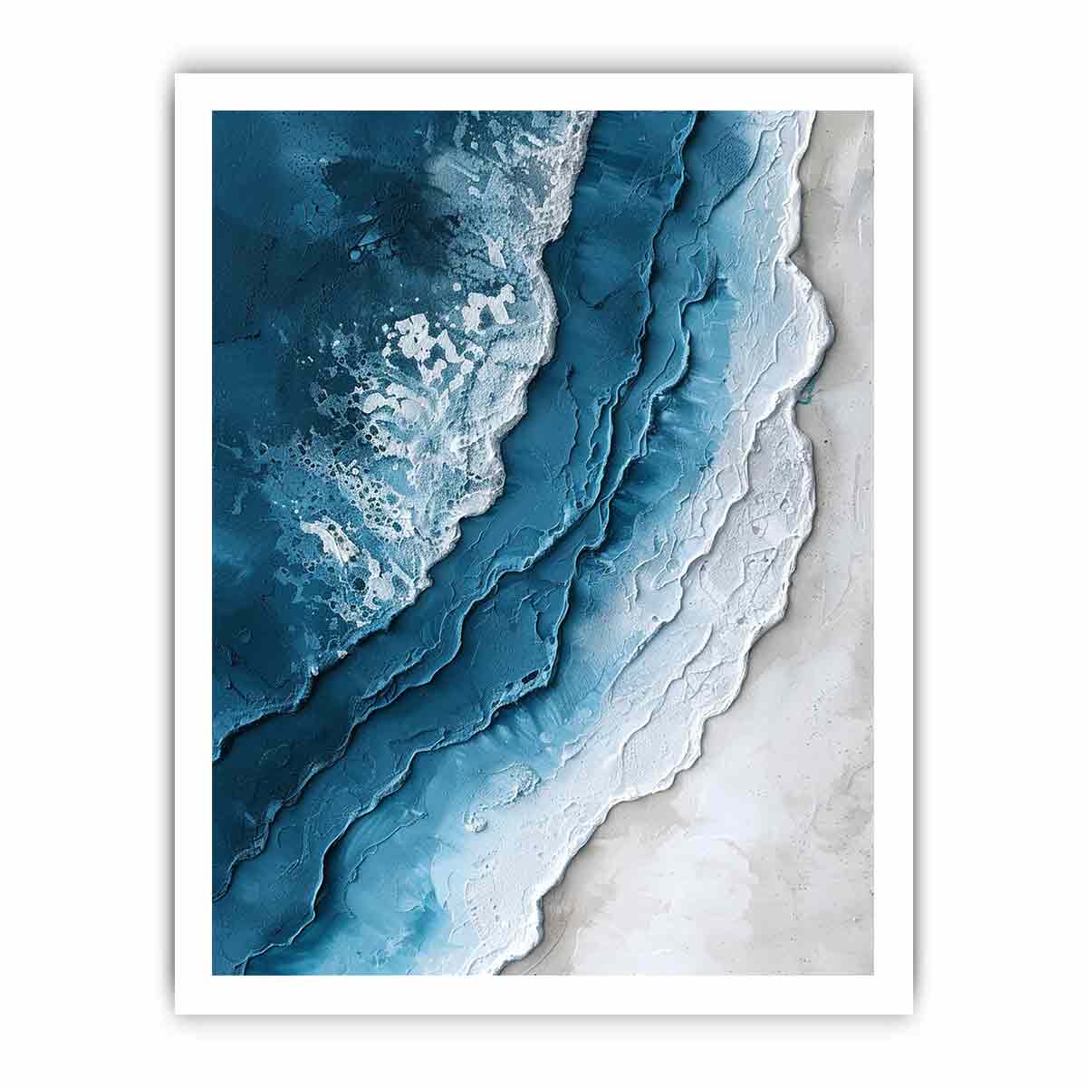 Beach textured  Canvas Art Print