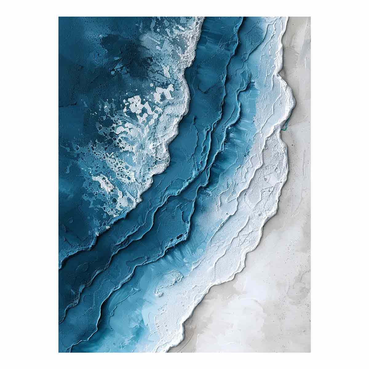 Beach textured  Canvas Art Print