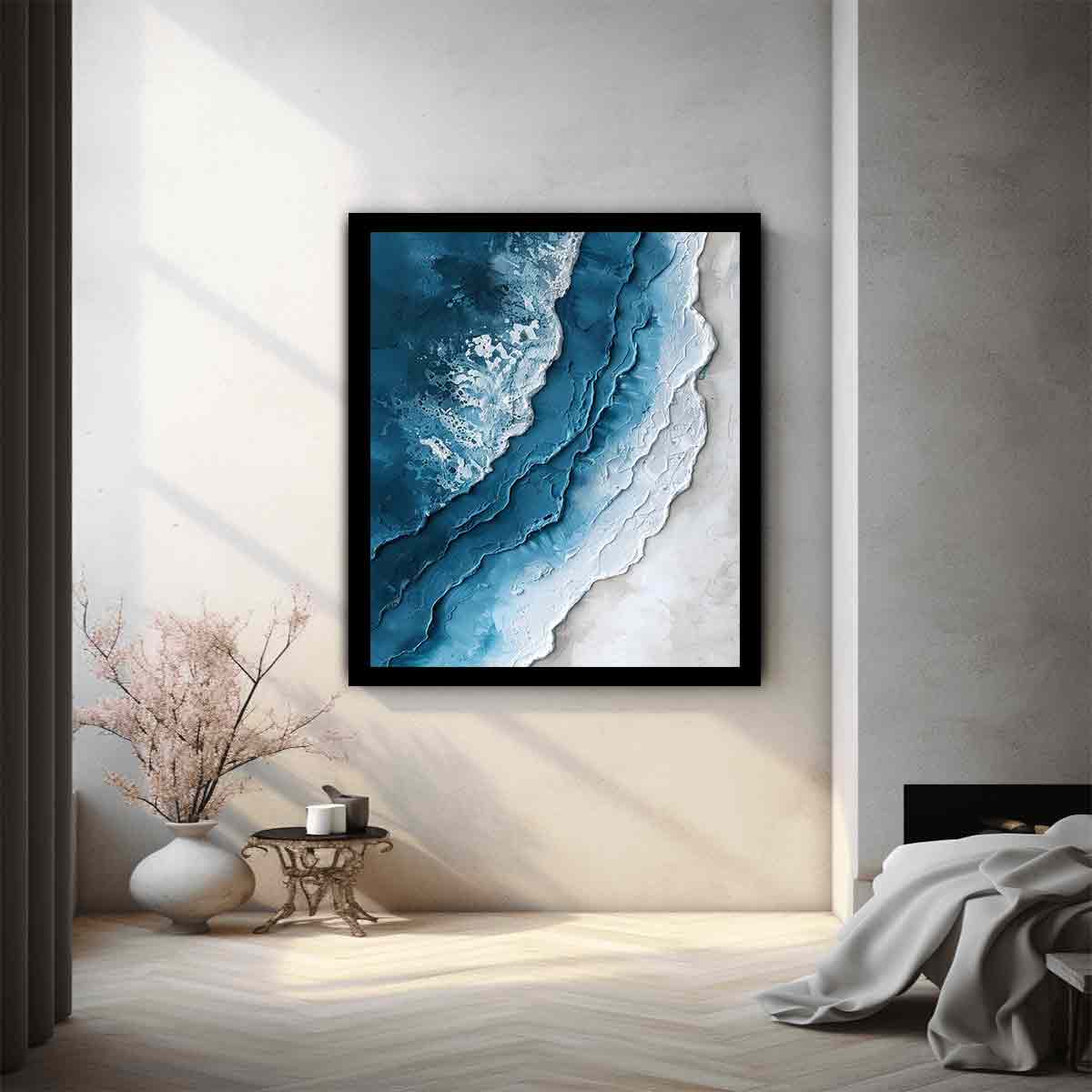 Beach textured  Canvas Art Print
