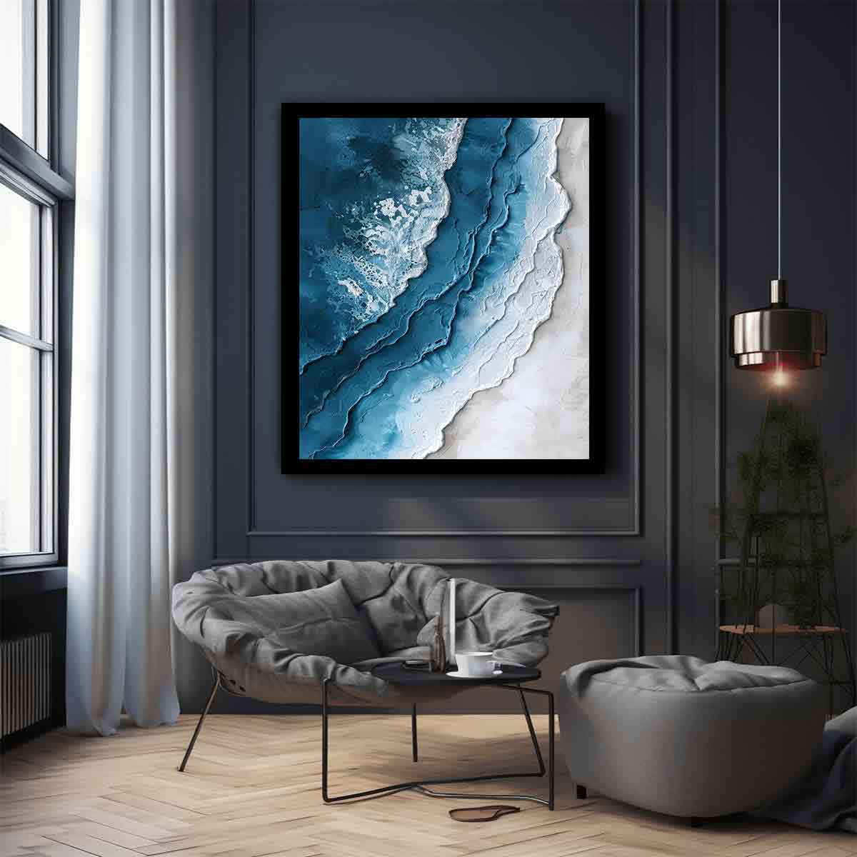 Beach textured  Canvas Art Print