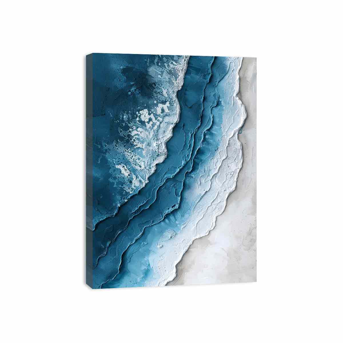 Beach textured  Canvas Art Print