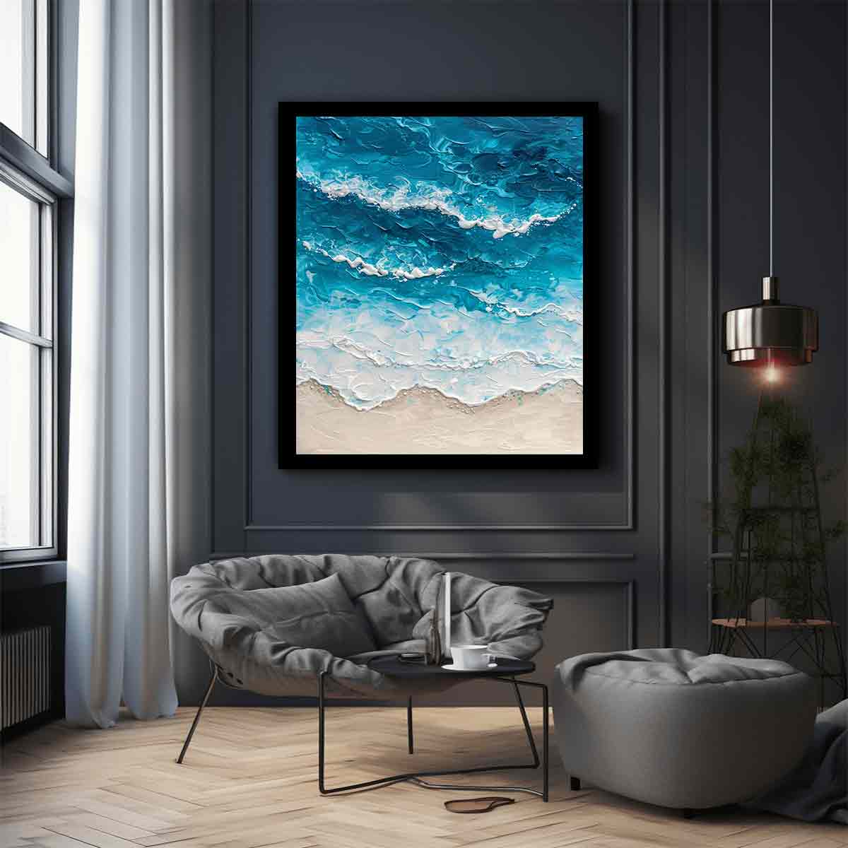 Beach Art  Canvas Painting  Print