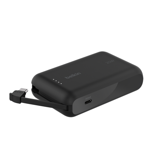 Belkin BPB021HQBK Boost Charge Powerbank integrált kábellel USB Type-C / 10000mAh 20W - Fekete (BPB021HQBK)-0