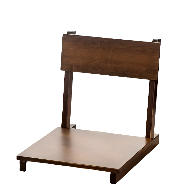 NNETM Eco-Friendly Bamboo Floor Chair - Brown-0
