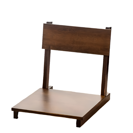 NNETM Eco-Friendly Bamboo Floor Chair - Brown-0