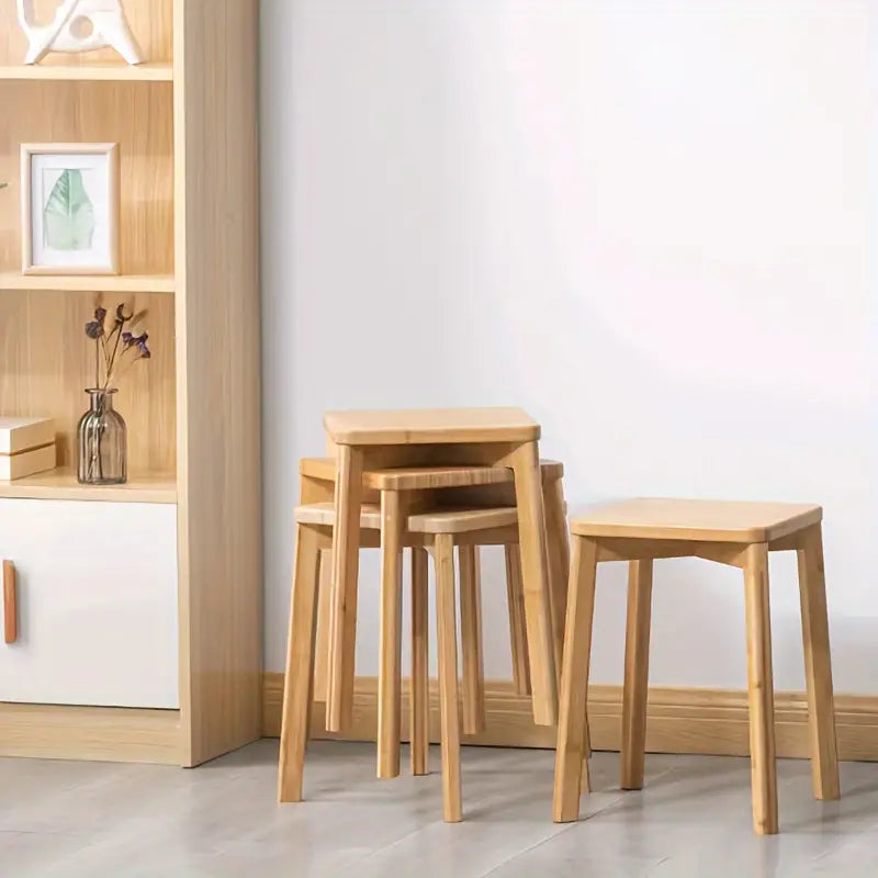 Eco-Friendly Bamboo Stool: Simplify Your Space with Style-3